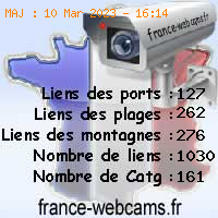 France Webcams, les webcams de France, de Bretagne et de Corse mis à jour le : 15 Apr 2022 21:17:42