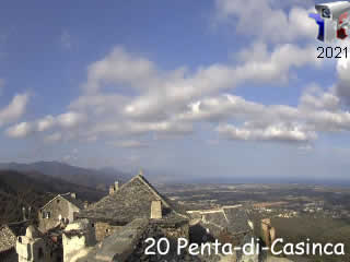 Webcams Penta-di-Casinca - Panoramique vers le Nord - via france-webcams.fr