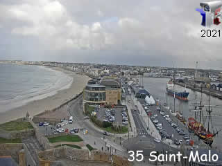 Webcam Saint-Malo - Le Port - Bretagne - via france-webcams.fr