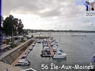 Aperçu de la webcam ID114 : Ile-Aux-Moines, le port - via france-webcams.fr