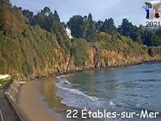 Aperçu de la webcam ID13 : Etables-sur-Mer - Plage des Godelins - via france-webcams.fr