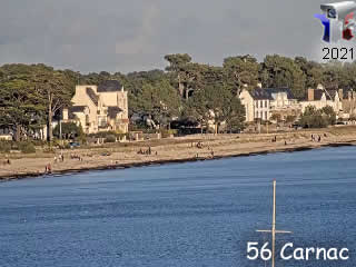 Webcam de la grande plage de Carnac - via france-webcams.fr
