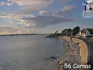Webcam de Carnac - Panoramique de la plage - via france-webcams.fr