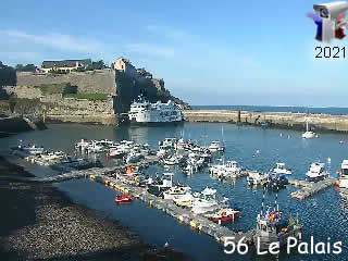 Aperçu de la webcam ID154 : Le Palais - le port - via france-webcams.fr