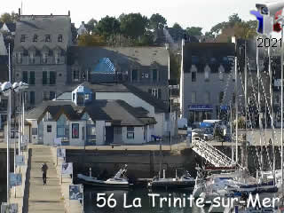 Webcam La Trinité-sur-Mer - Façade du port et église - via france-webcams.fr