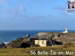 Webcam de la pointe des Poulains de Belle Ile en Mer - via france-webcams.fr
