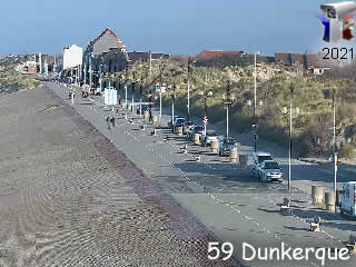 Webcam Dunkerque - Digue Leffrinckoucke - via france-webcams.fr