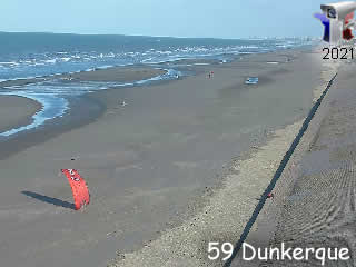 Webcam Dunkerque - Vidéo chars à voile - via france-webcams.fr