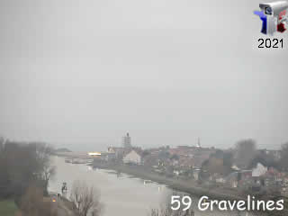 Webcam vue du chenal de Gravelines - via france-webcams.fr