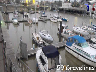 Webcam du bassin Vauban à Gravelines - via france-webcams.fr