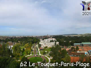 Webcam Le Touquet - Les jardins du Palais des Congrès - via france-webcams.com