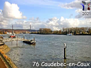 Webcam Caudebec-en-Caux - Vue de la Seine - via france-webcams.fr