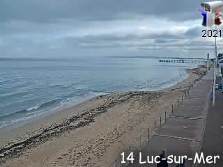 Aperçu de la webcam ID243 : Luc-sur-Mer - la plage - via france-webcams.fr