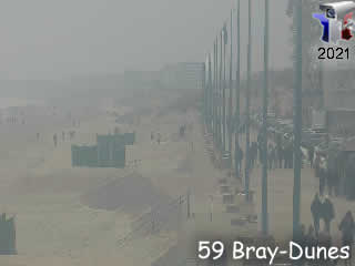 Webcam Bray-Dunes - Mer Est - via france-webcams.fr