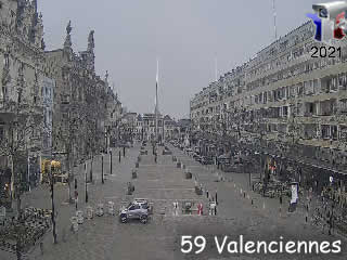 Webcam Nord-Pas-de-Calais - Valenciennes - La Place d'Armes - via france-webcams.fr