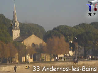 Webcam Aquitaine - Andernos-les-Bains - Église et vestiges - via france-webcams.fr