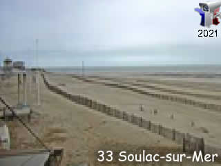 Webcam Aquitaine - Soulac-sur-Mer - La plage - via france-webcams.fr