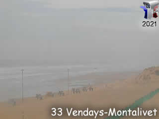 Webcam Aquitaine - Vendays-Montalivet - Plage nord - via france-webcams.fr