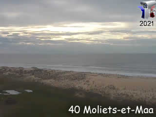 Webcam Aquitaine - Moliets-et-Maa - La plage - via france-webcams.fr