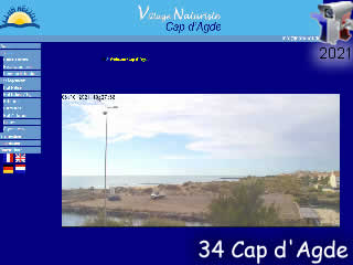 webcam  Cap d'Agde - Locations et vacances naturistes au village naturiste - via france-webcams.fr