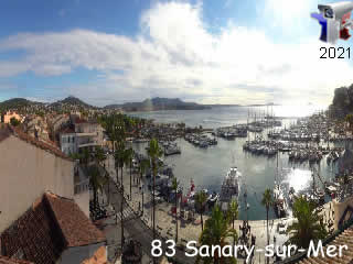 Webcam Sanary-sur-Mer - Panoramique HD - via france-webcams.fr