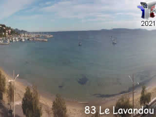 Aperçu de la webcam ID491 : Le Lavandou - Pano HD - via france-webcams.fr