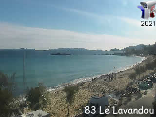 Webcam Le Lavandou - Saint Clair plage - via france-webcams.fr