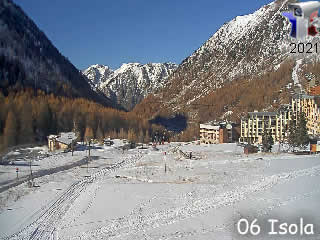 Webcam Isola 2000 - Front de neige - via france-webcams.fr