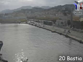 Webcam Bastia - Corse - France - Vision-Environnement - via france-webcams.fr