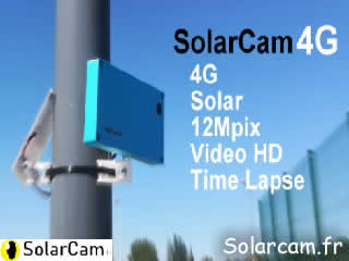 Webcam SolarCam - Caméra 4G autonome solaire sans maintenance, très long terme. - via france-webcams.fr