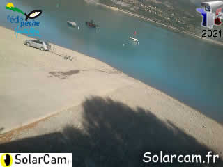 Pêche mise à l'eau Serre-ponçon - SolarCam: caméra solaire 3G. - via france-webcams.fr