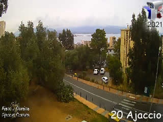 Webcam Ajaccio - Corse - France - Vision-Environnement - via france-webcams.fr