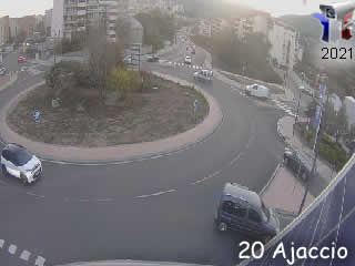 Webcam 2 : Rond point Finusellu direction Ajaccio - via france-webcams.fr