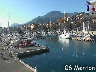 Webcam Provence-Alpes-Côte d'Azur - Menton - Vieux port - via france-webcams.fr