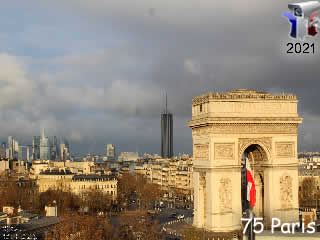 Aperçu de la webcam ID894 : Webcam Arc de Triomphe - via france-webcams.fr