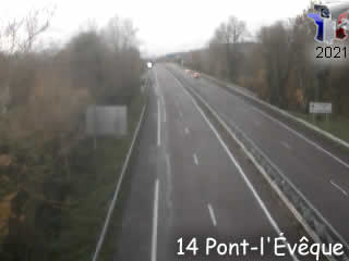 Webcam Pont-l'Évêque - A132 près de Deauville, vue orientée vers Deauville - via france-webcams.fr