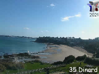 Webcam sur la plage de Dinard - via france-webcams.com
