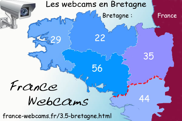 Logo de France Webcams, les Breizhcams de Bretagne sur les 5 départements historiques - https://france-webcams.fr/